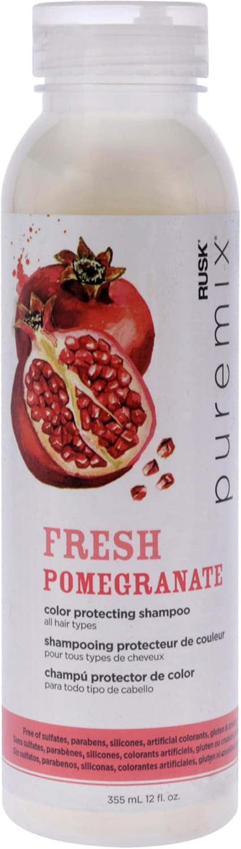 Rusk Puremix Fresh Pomegranate Color Protecting Shampoo, 354.88 Ml image number 1