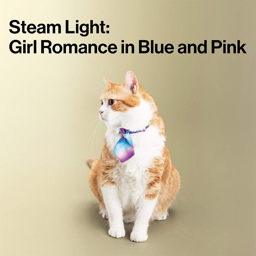 Pidan Cat Necktie Collar, Blue-British Style Tiger - Green-Fox In Woods image number 7