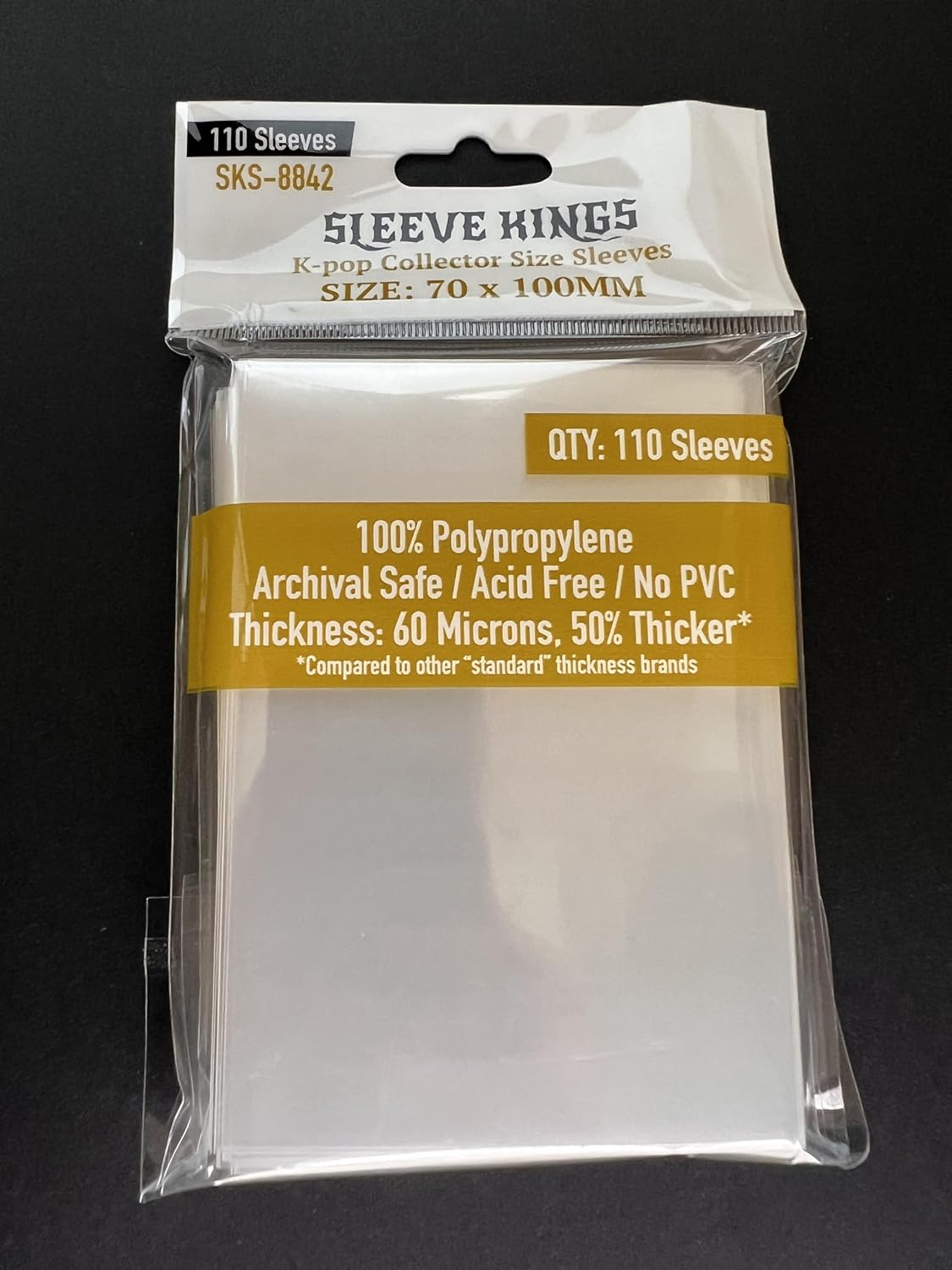 Sleeve Kings Board Game Sleeves Kpop Collector Size (70Mm X 100Mm) (110 Sleeves per Pack) image number 3