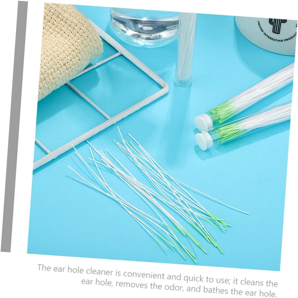 OSOLADY 350Pcs Ear Hole Cleaning Floss Lines for Piercing Skin-Friendly Ear Piercing Hole Cleaner Painless Wax Removal Tool Easy Application image number 2