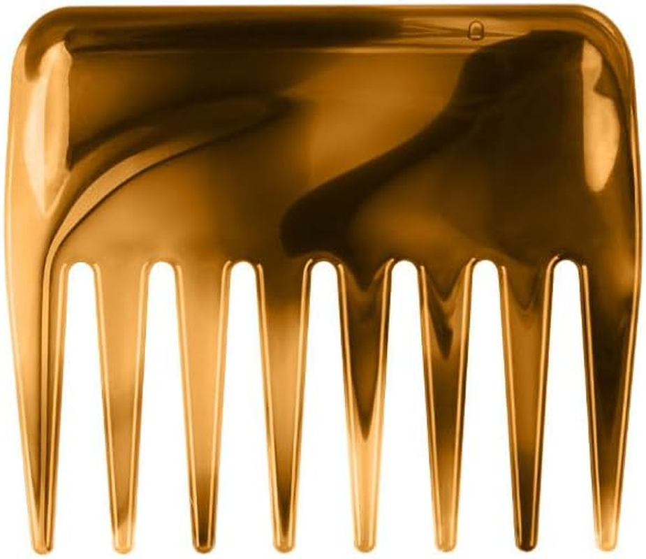 2 Pcs Mini Wide Tooth Comb, Portable Detangling Combs Travel Comb Large Tooth Comb for Women Men Hick Hair Wet & Dry (Amber, One Size)