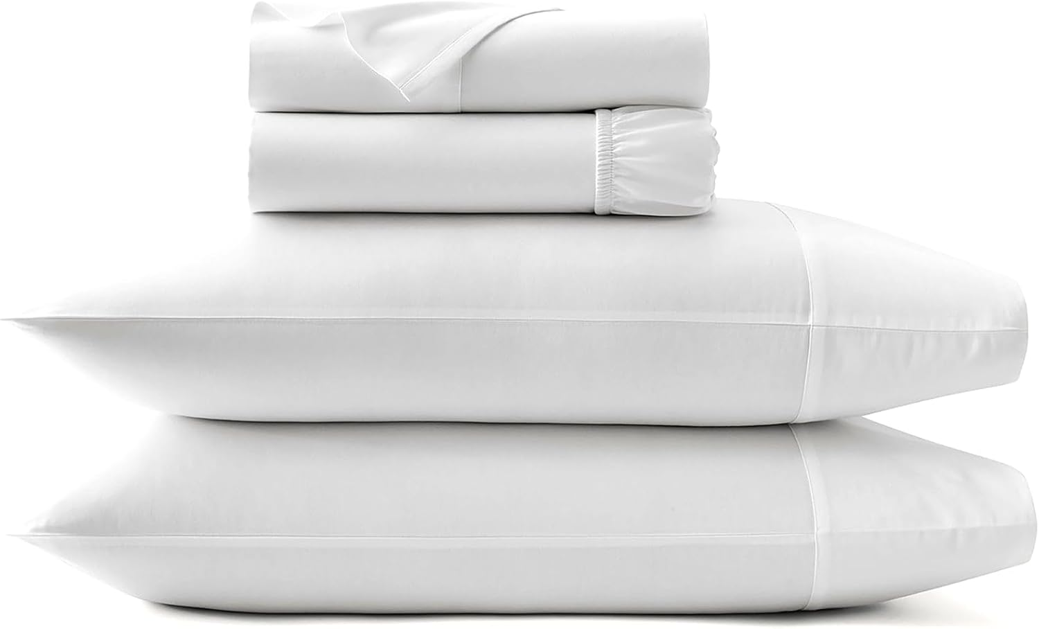 Park Avenue 500 Thread Count Natural Bamboo Cotton Bed Sheet Set, King, Dove image number 4