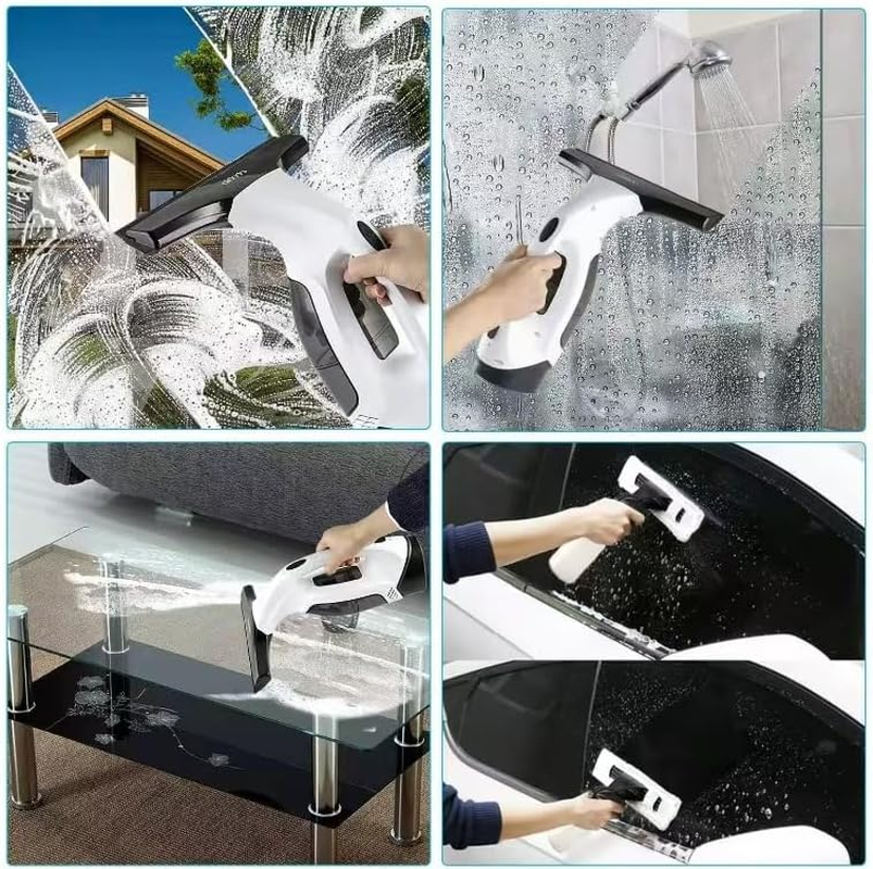 Window Vac WV 2 plus N, Battery Running Time: 35 Min, LED Display for Battery Status, 2 Suction Nozzles, Spray Bottle with Microfibre Cloth, 20 Ml Window Cleaner Concentrate image number 6