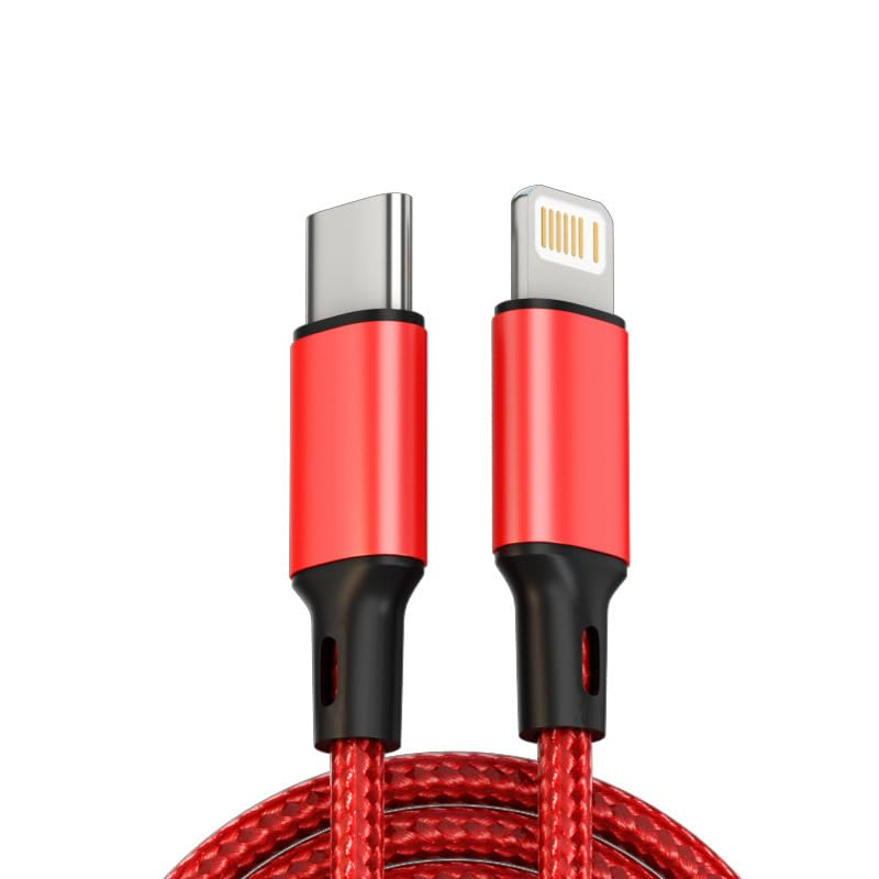 USB C to Light-Ning Cable, Iphone Fast Charger Cable USB-C Power Delivery Iphone Charger Charging Cord for Iphone 14 13 12 11 Pro Max Mini XS XR X 8 7 plus 6S SE, Ipad (Silver, 1M)