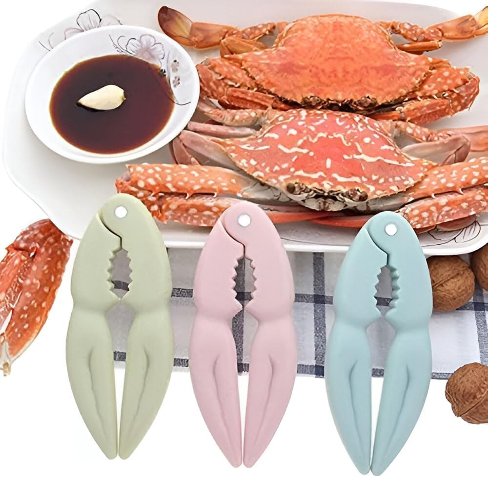 Crab Crackers Professional Seafood Tools, Nut Crab Lobster Crackers Opener Tool Set Kitchen Gadget (1Pc) (Green) - Green image number 3