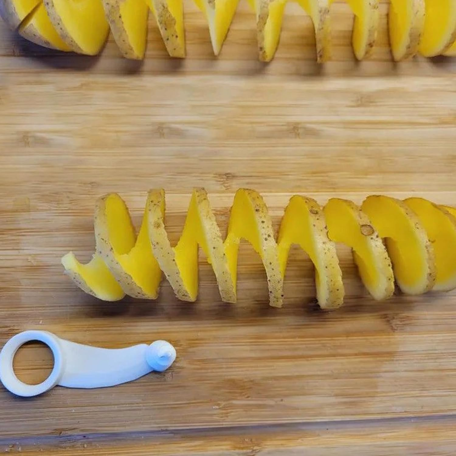 Spiral Potato Cutter | Kitchen Spiral Cutter for Veggies,Manual Tool Rotating Cooking Gadgets for Snacks Making Meal Prep Home Restaurant Picnic image number 2