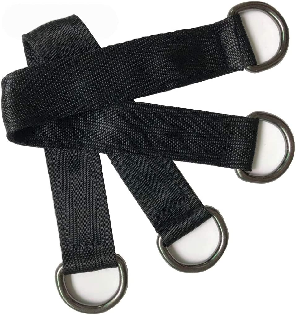 Tree Swing Straps, 2 PCS Hanging Kit 5Ft Straps Holds 2200 Lbs with 2 Safer Lock Snaps Perfect for Swing Seat, Plank, Hammock