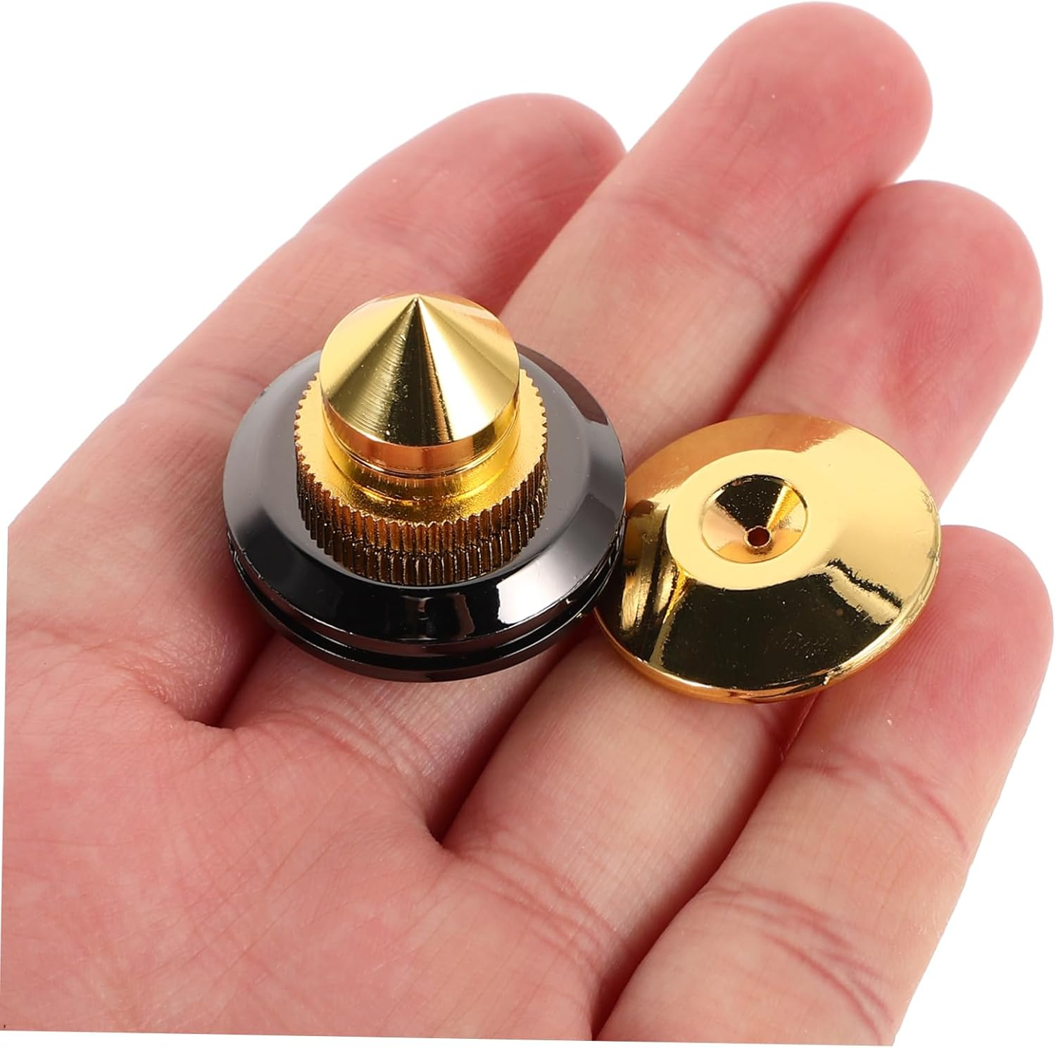 LAPYAPPE 4Pcs Sturdy Speaker Isolation Feet Shock Absorption for Home Audio Equipment Speaker Isolation Feet Spikes Pads image number 6