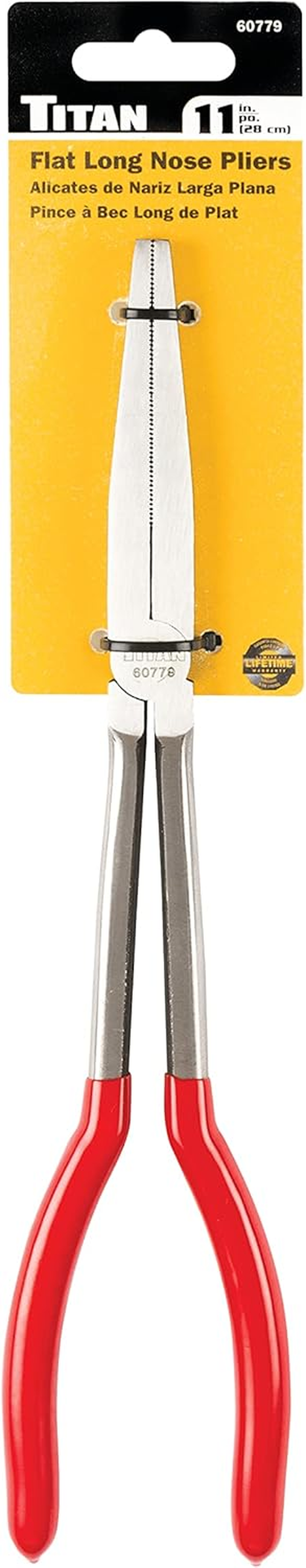 Titan 60779 11-Inch Flat Nose Pliers