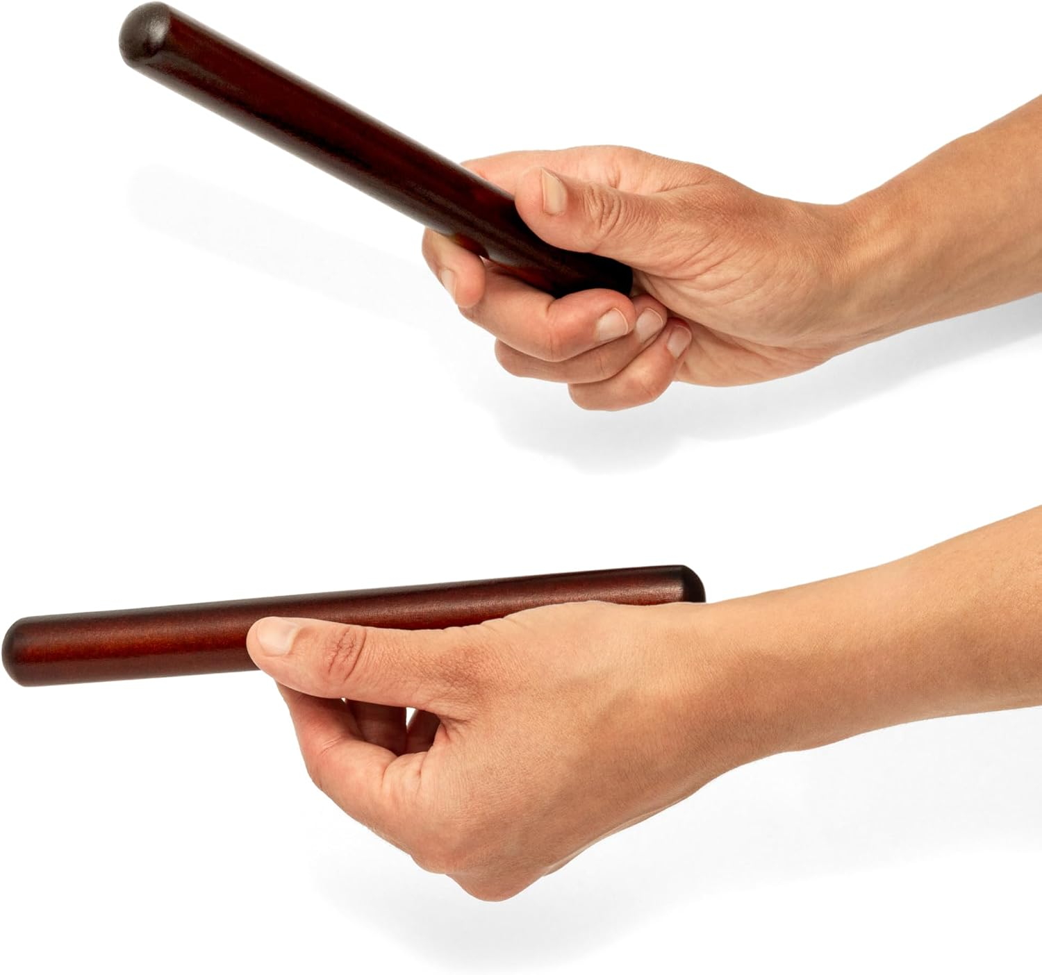 Theodore Wooden Claves - Redwood - Pair of Rhythm Sticks - Natural image number 3