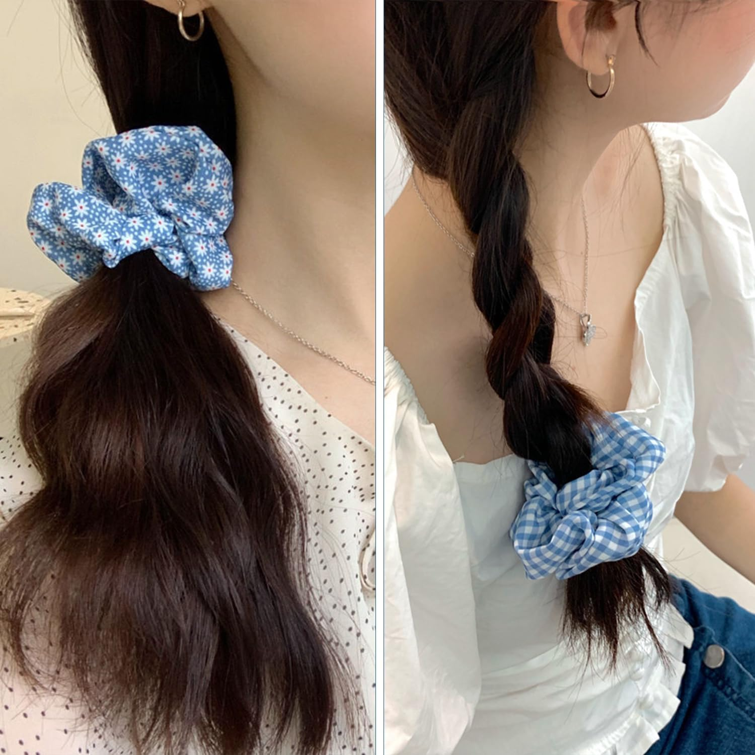 10-Piece Hair Rings and 3-Piece Hair Clips, Elastic Hair Rings, Cute Simple Hair Rings, Hairstyle Fixing Supplies, Hairstyle Accessories image number 4