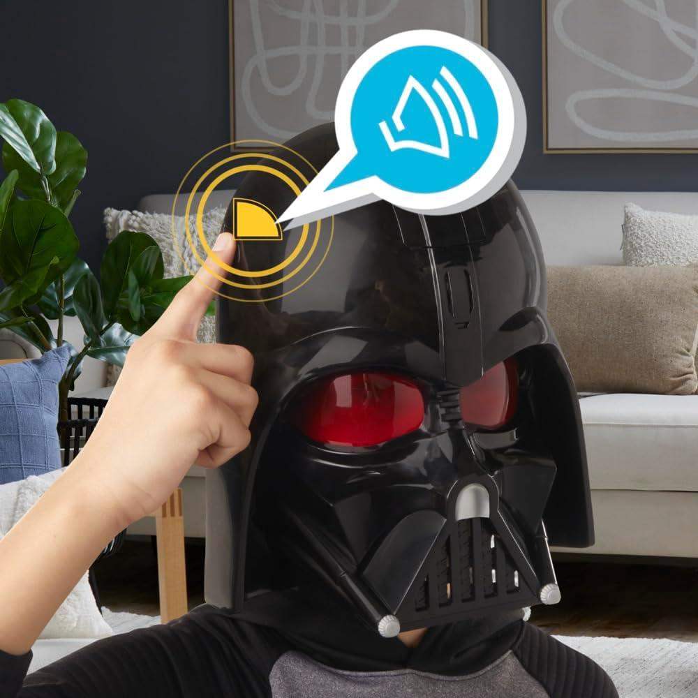 Darth Vader Electronic Mask with Phrases & Sound Effects, Costume for Kids, Toys for 5 Year Old Boys and Girls image number 6
