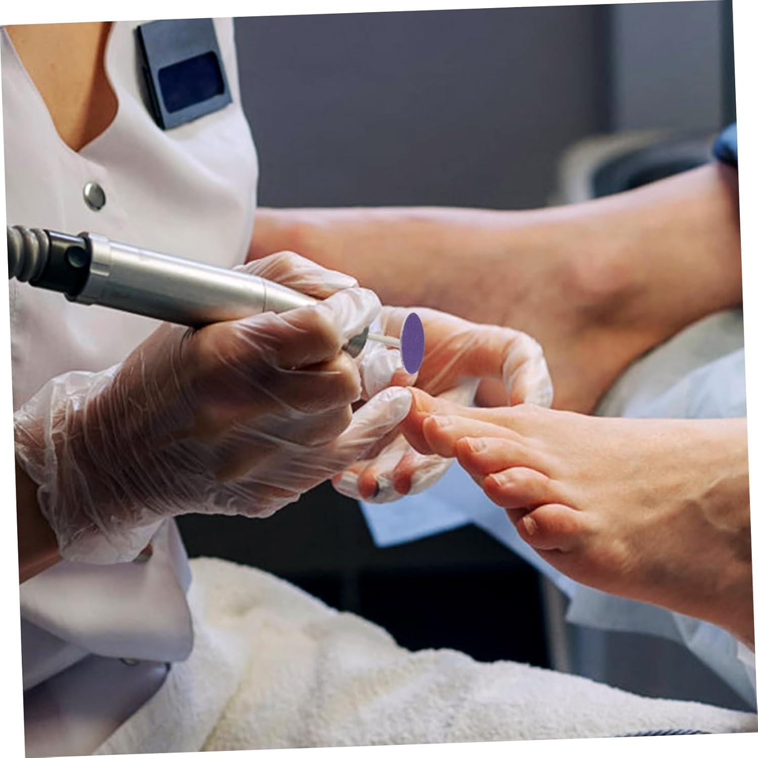 NOLITOY Sanding Discs for Foot File Electric Foot Callus Remover Pads 72Pcs Toe Callus Remover Discs Replaceable Sanding Pads for Professional Use