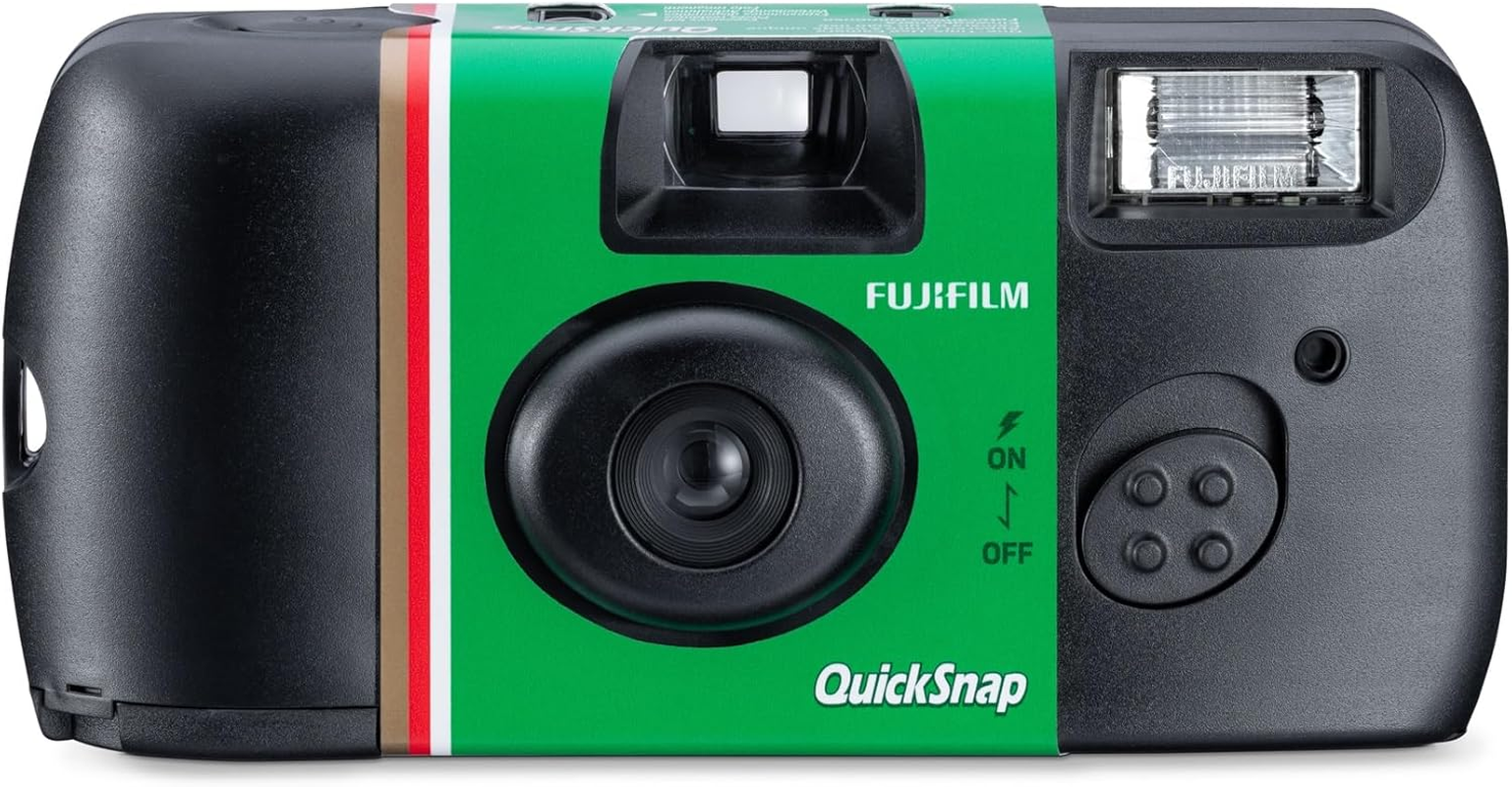 Fujifilm Quicksnap Flash One-Time-Use Disposable Camera (27 Exposures) Loaded with 135 (35Mm) ISO 400 Colour Negative Film