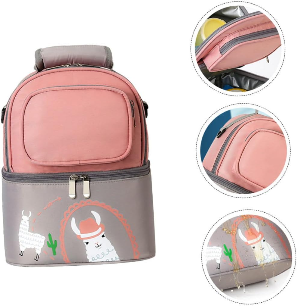 Diaper Bag Compatible Insulated Ice Pack Portable Storage Pouch for Breast Pump Bottle Milk Storage Comfortable Shoulder Straps for Mom image number 4