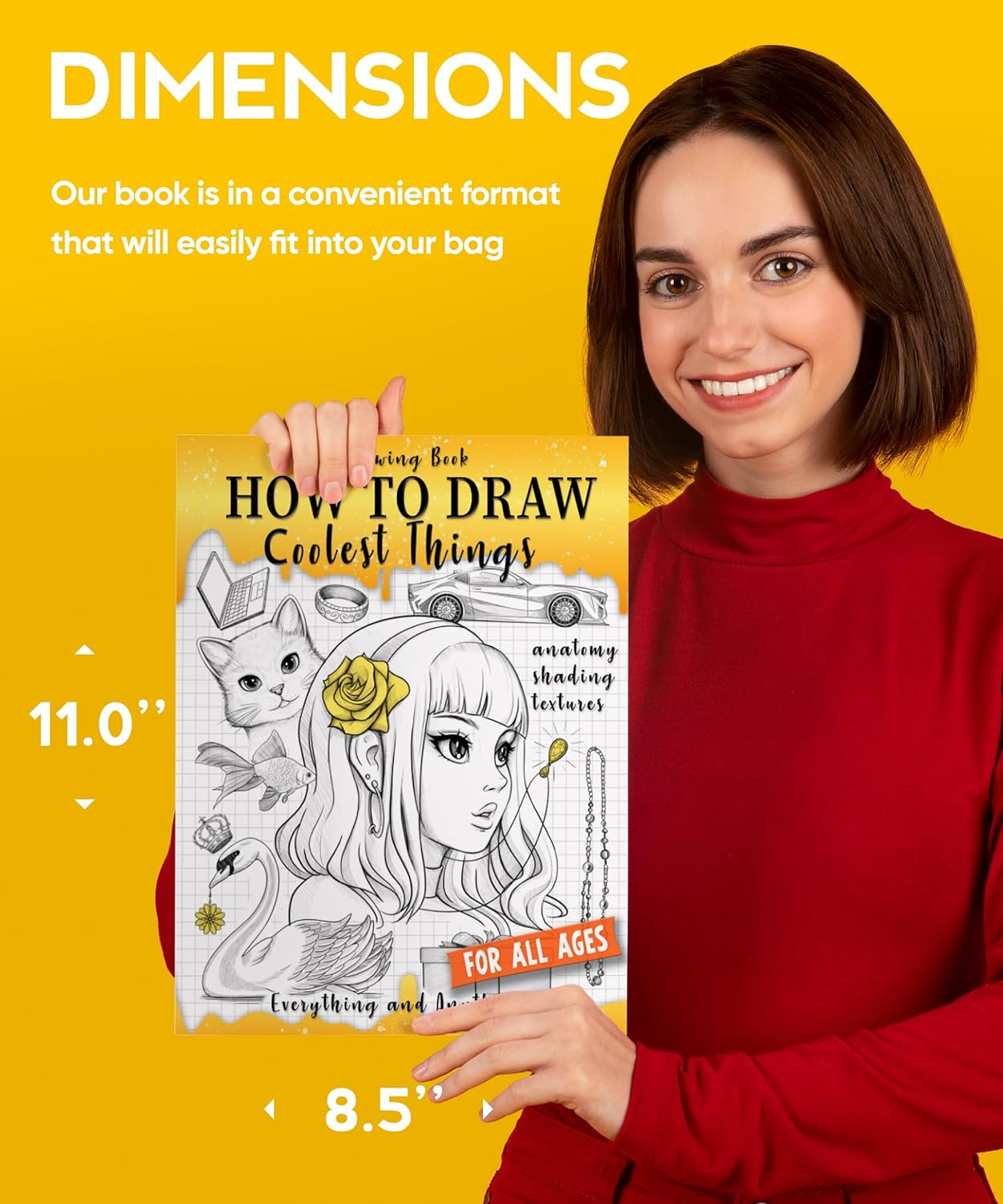 Drawing Book How to Draw Coolest Things Anatomy Shading Textures: This Drawing Guide Easy Way to Learn How to Draw. Basic and Beyond image number 5