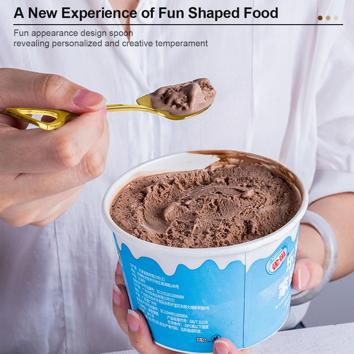 Shovel Shape Stainless Steel Spoons Watermelon Mini Square Shovel Sharp Shovel Fruit Watermelon Cutter Slicer Tool Kitchen Gadgets, Ice Cream Fruit Spoon for Home, Kitchen or Restaurant (Square-1)