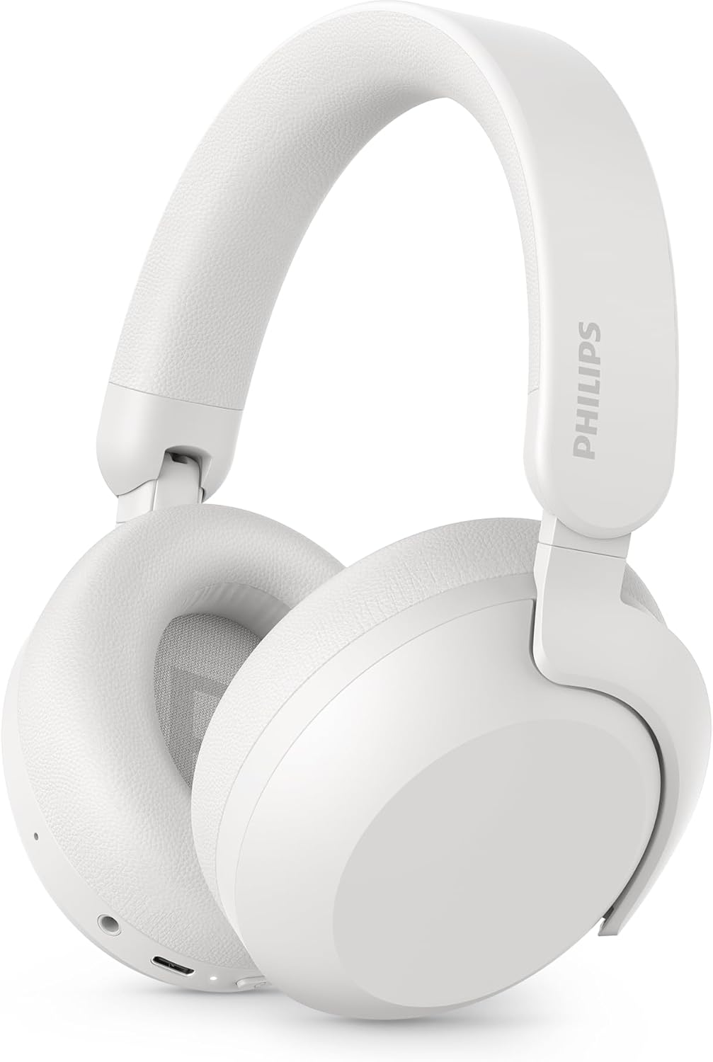 Philips TAH8000EWT/00 Wireless Over-Ear Bluetooth Headphones &ndash; Noise Cancelling, 70H Playtime, Voice Assistant Compatible, Ideal for Travel &ndash; White