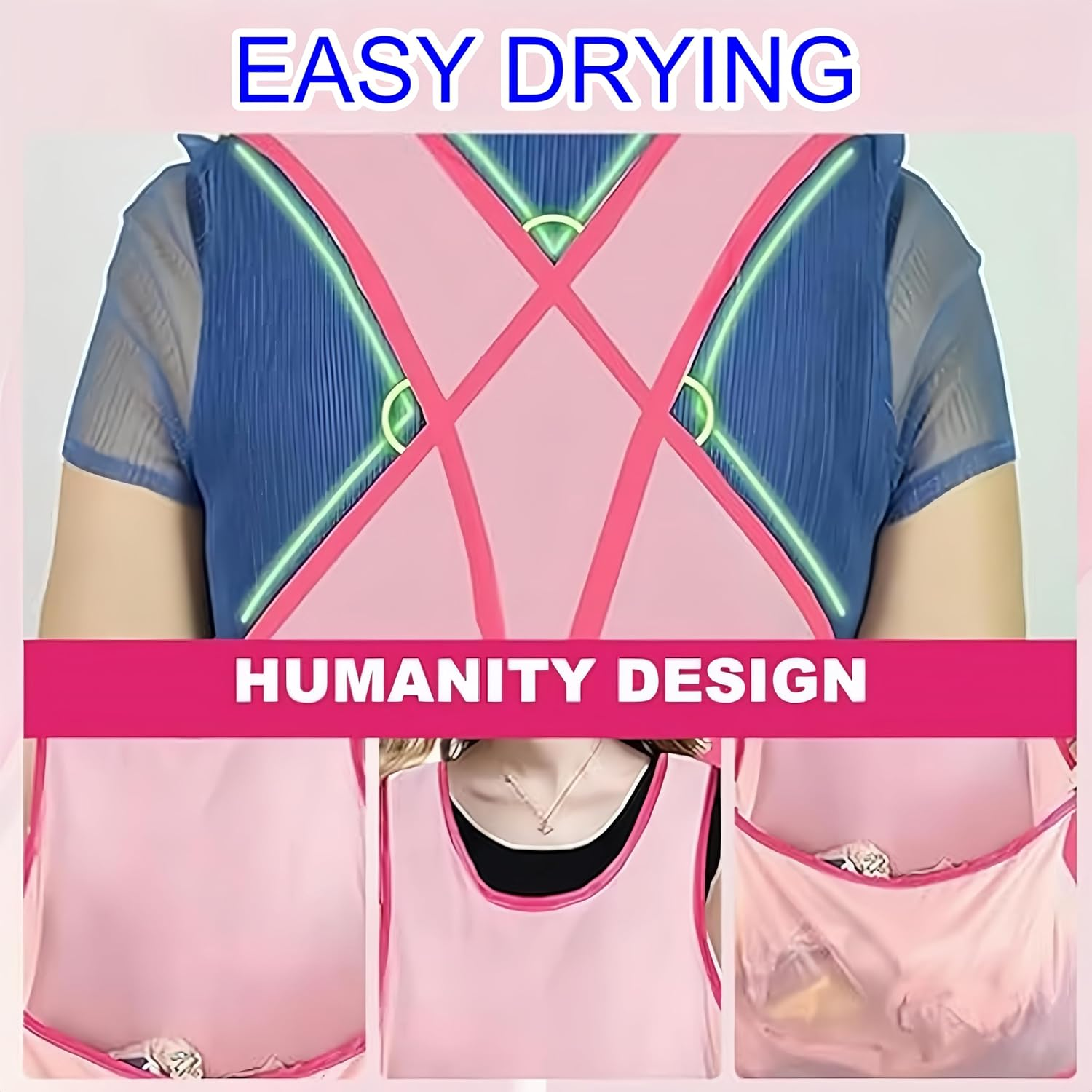 Febohao 2Pcs Laundry Apron Waterproof Apron for Women Laundry Storage Portable Laundry Apron with Pouch