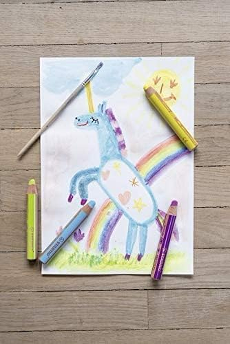 STABILO Multi-Talented Pencil Woody 3-In-1 - Box of 5 - Red, Yellow, Dark Green, Blue, & Black + Sharpener image number 3