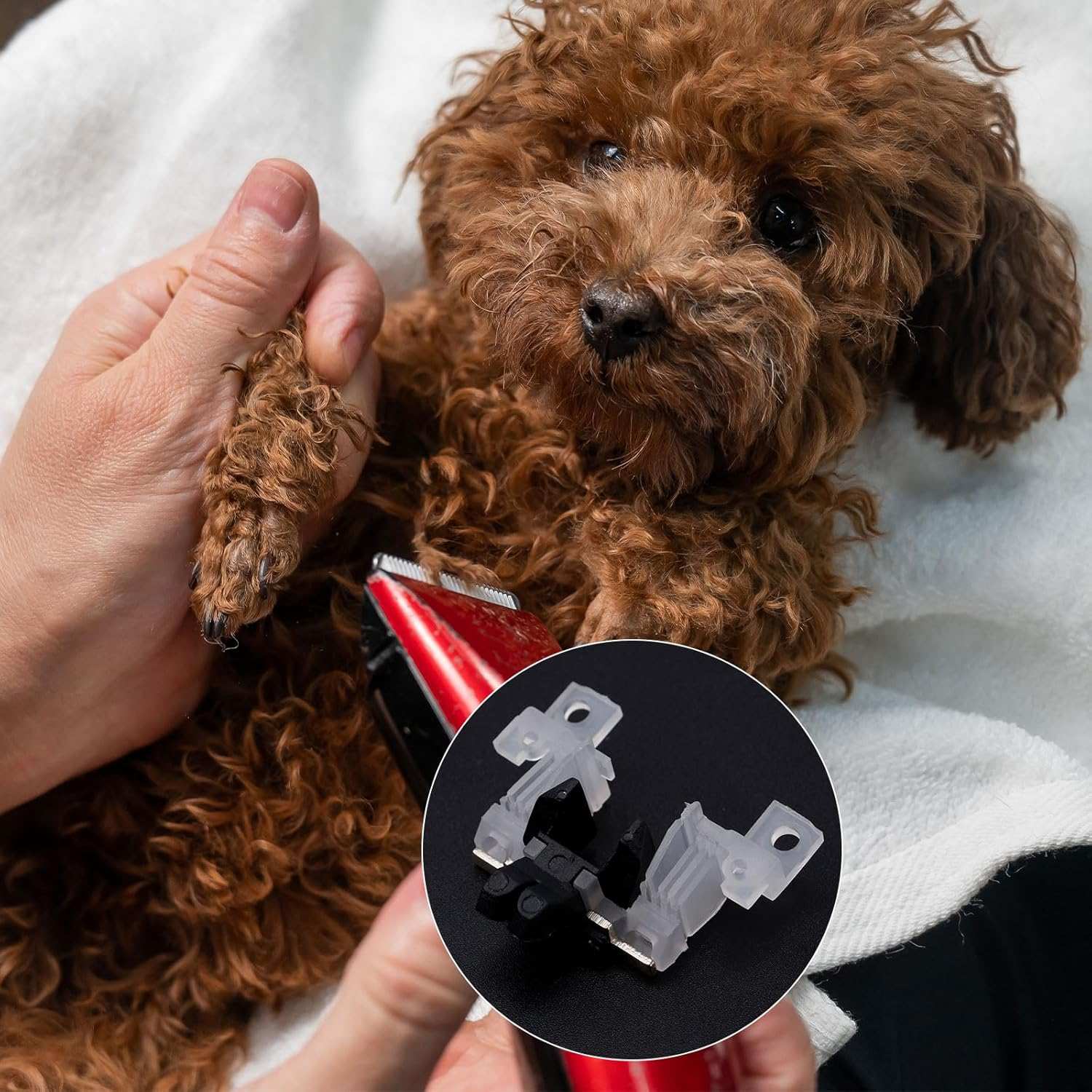 Gosknor 2Pcs Blade Drive Assembly for Pet Clippers, Professional Clipper Blade Drive Blade Drive Replacement for Andis AG & AGC Clippers Pet Hair Clippers Accessories image number 3