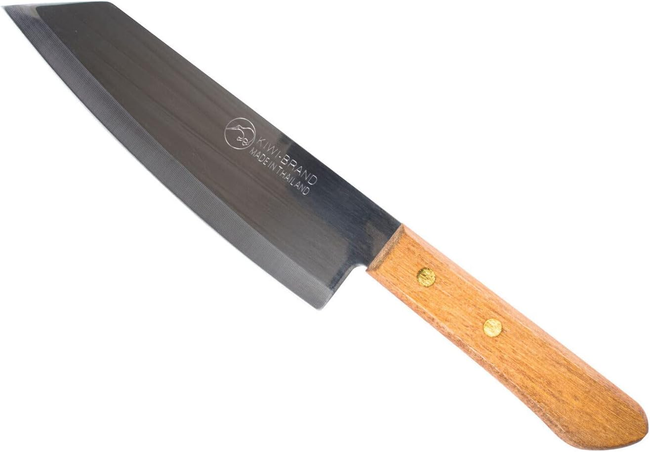 KIWI Stainless Steel Cooks Knife with Wooden Handle, 16 Cm Length image number 4