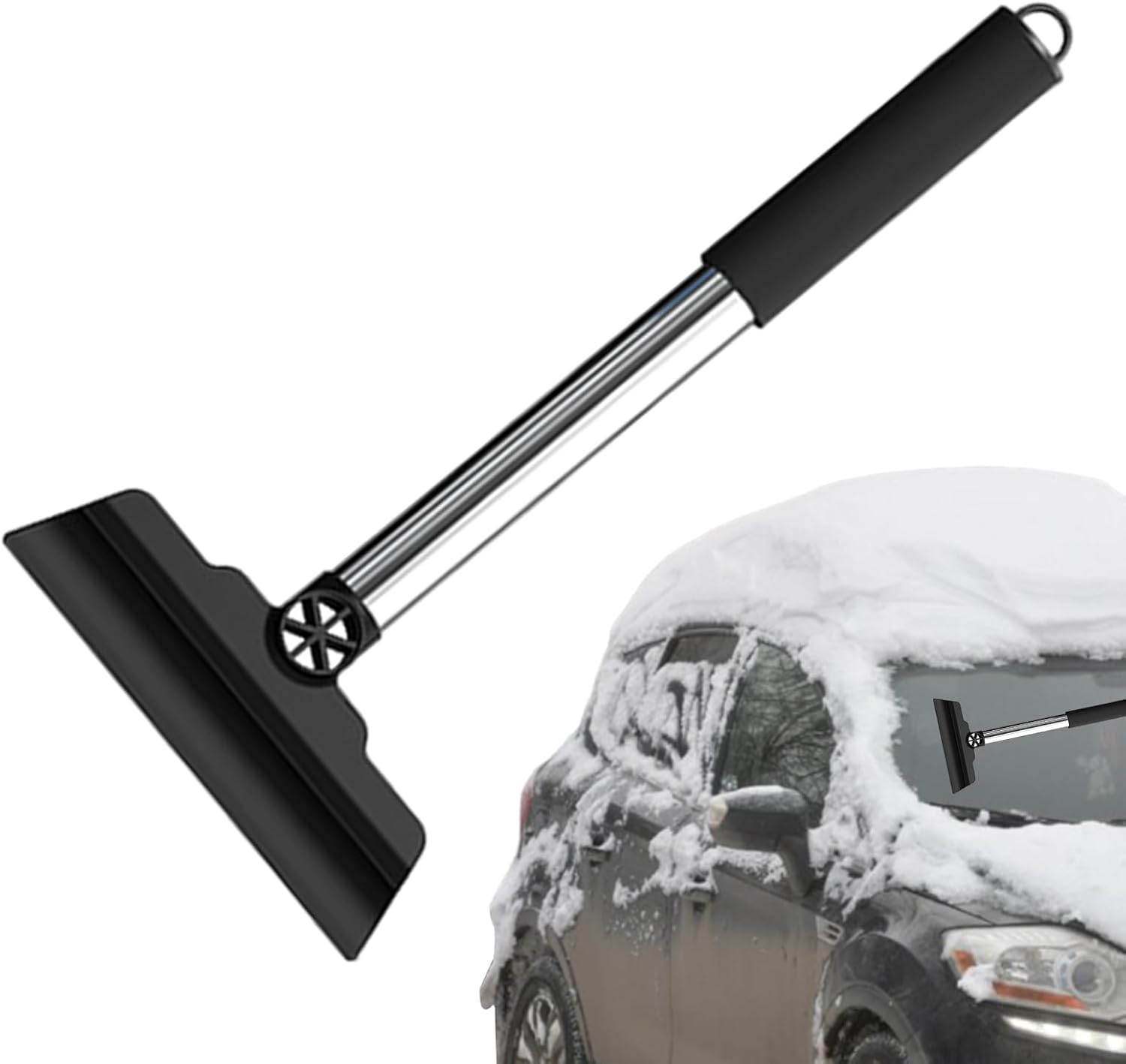 Ice Scraper - 85G Windscreen Scraper | Black Ergonomic Car Snow Scrapers | Portable Frost Removal Tool for Vehicles | Snow Frost Ice Removal Tool, Windshield Scraper for Ice Snow - Blue image number 7