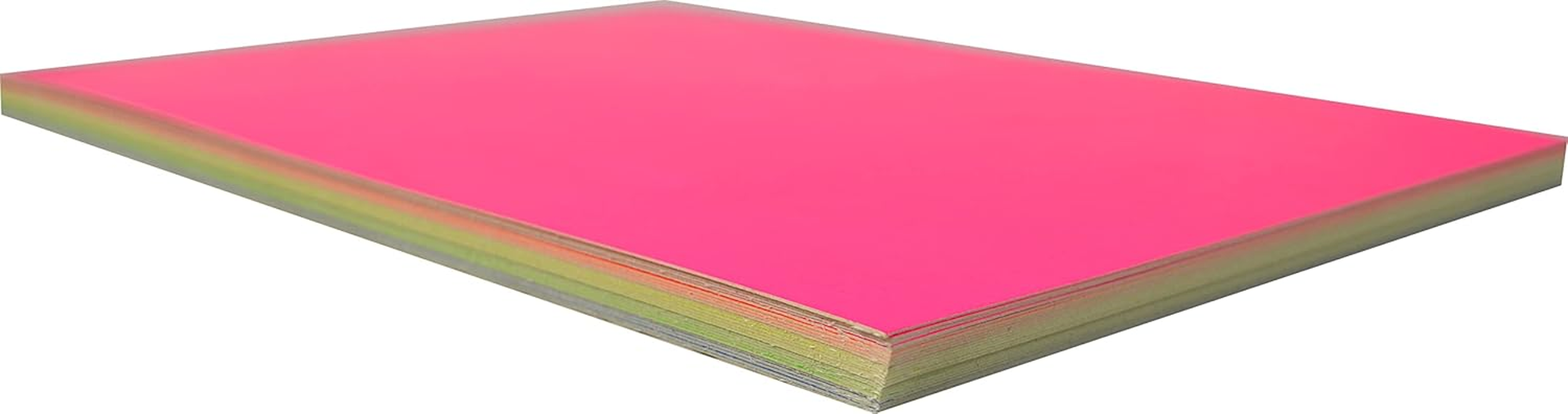 Rainbow 300GSM Fluro Board A4 25 Sheets, Assorted image number 2