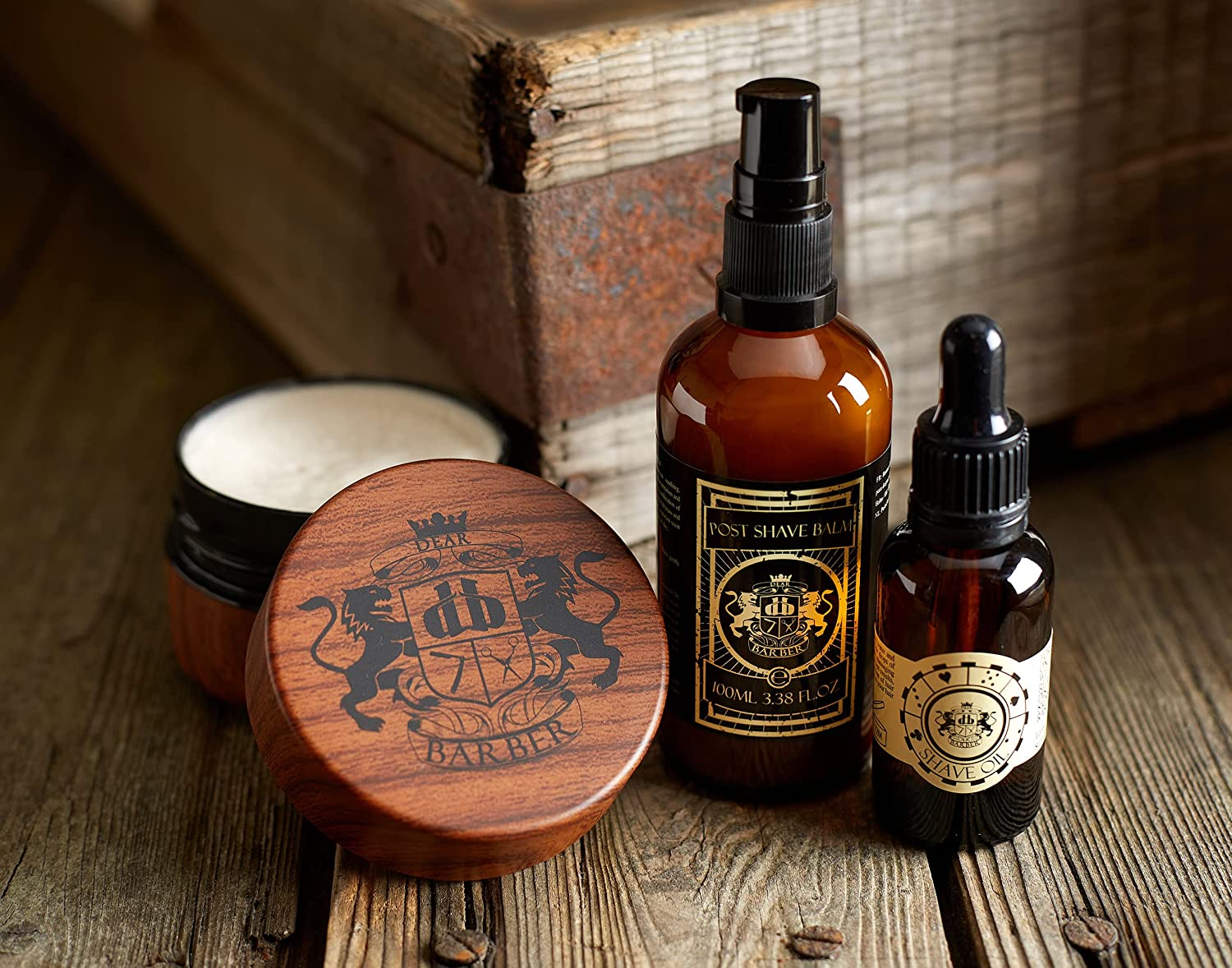 Dear Barber Men'S Moisturising Post Shave Balm, Moisturising and Hydrating Post Shave Balm, Reduce Skin Irritation, Tames Razor Burn, Infused Signature Scent, 100Ml