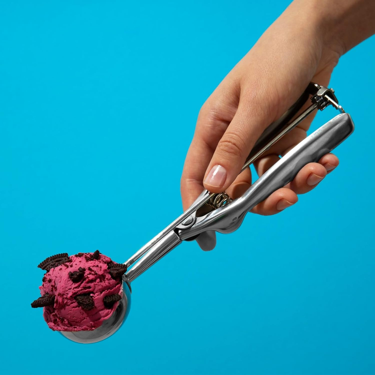 NILLOS Cookie Scoops Set, 3-Piece Ice Cream Scoop Set for Baking Cookie, Ice Cream, Cupcake,Dough Scoop（4 Cm/1.57 In、5 Cm/1.96 In、6 Cm/2.36 In） image number 5