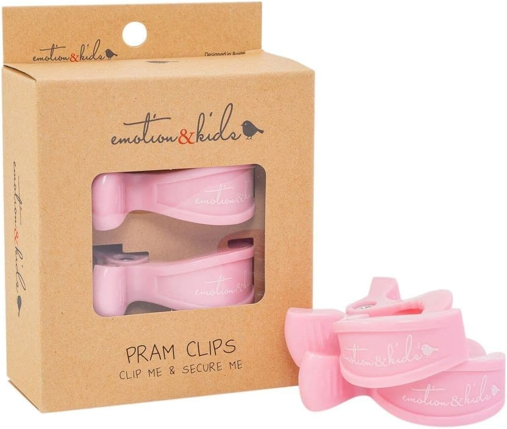 Emotion & Kids Pram Clips Pair, Pink image number 1