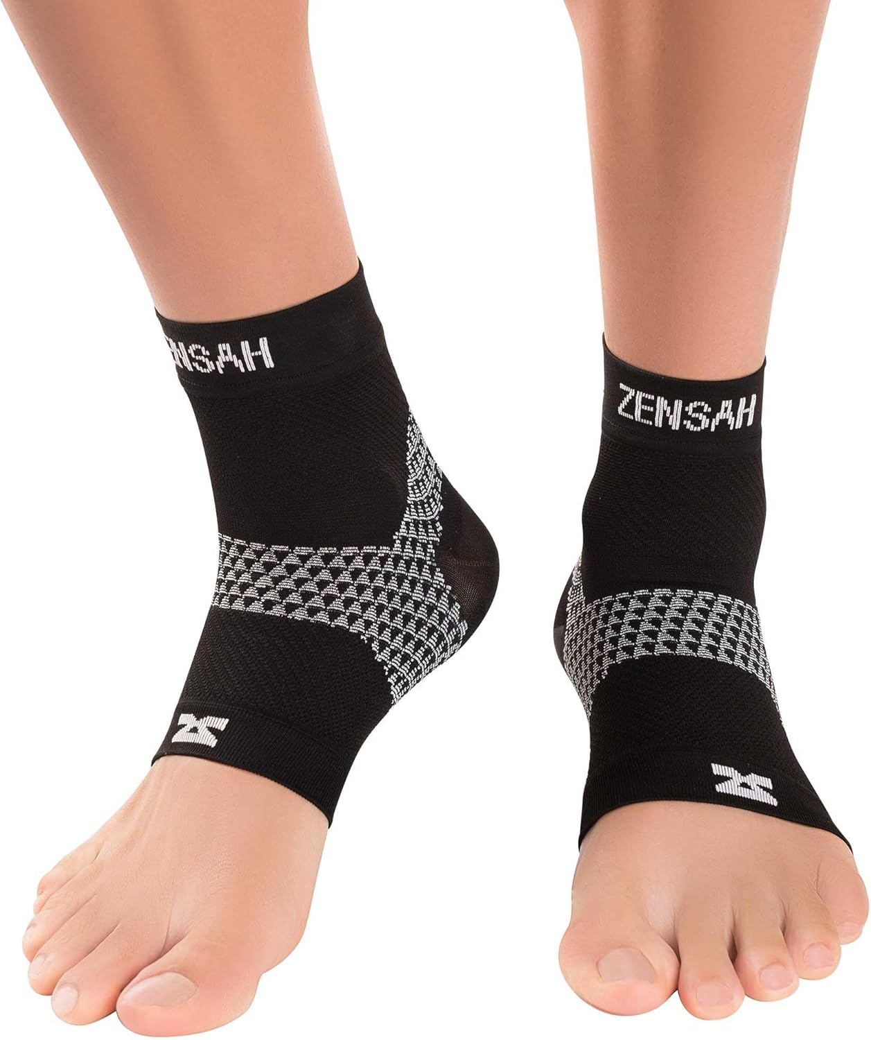 Zensah Plantar Fasciitis Sleeve - Relieve Heel Pain, Arch Support, Reduce Swelling - Compression Foot Sleeve, PF Sock