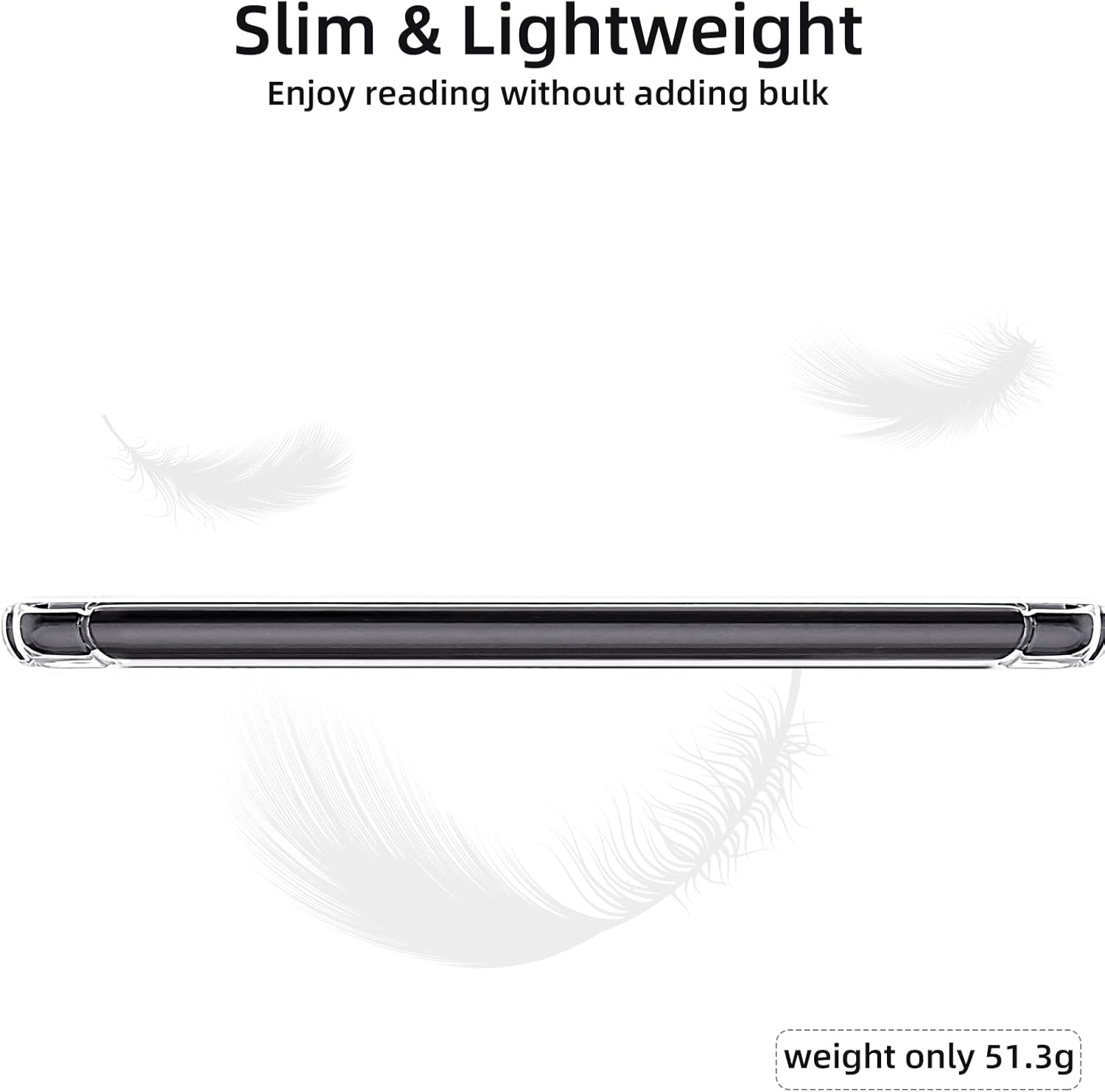 WALNEW Clear Case for 7&rdquo; All-New Kindle Paperwhite 12Th Generation 2024 and Kindle Paperwhite Signature Edition 2024, Ultra Slim Soft Transparent Back Cover - Christmas image number 2