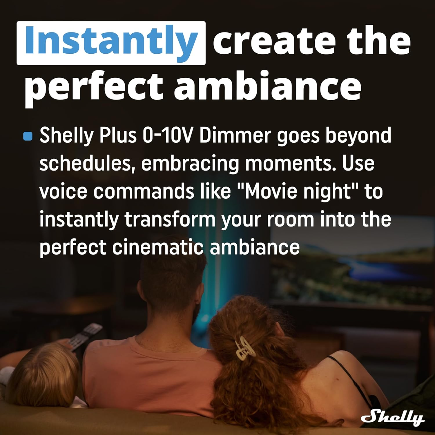 Shelly plus 0-10V Dimmer Wi-Fi & Bluetooth Smart Dimmer Switch Controller Light Control Ios Android App No Hub Required Compatible with Alexa and Google Home Smart Scenes image number 2