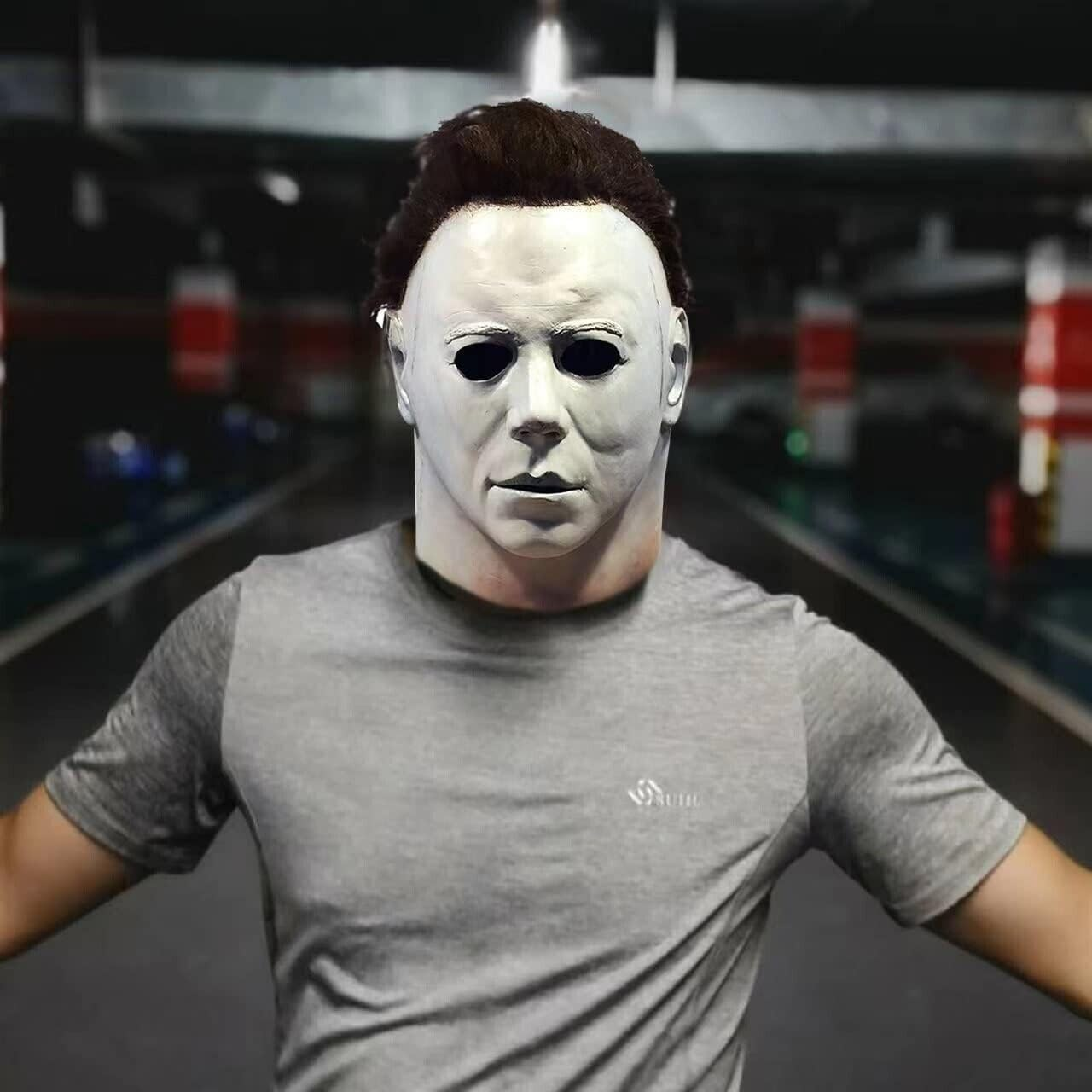 Boolavard Michael Myers Masks Halloween Horror Cosplay Costume Latex Props image number 2