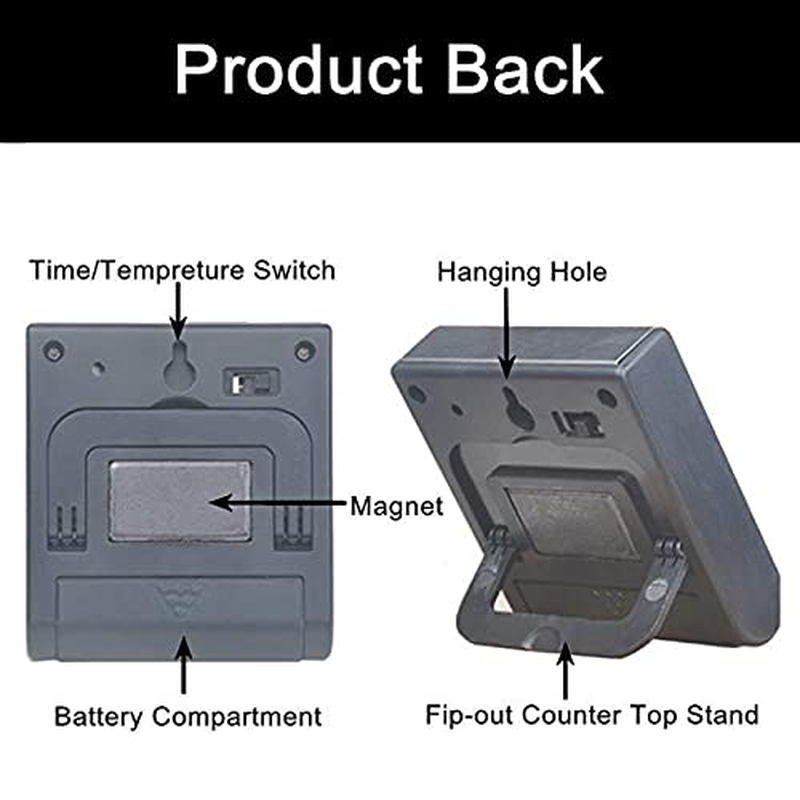 ZONADA Versatile Digital Cooking Thermometer with Probe,Timer and LCD Display image number 4
