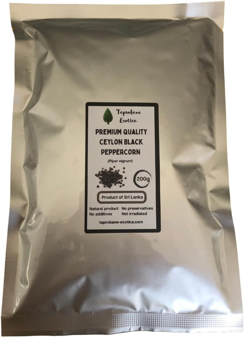 Premium Quality Ceylon Black Peppercorn 200G in Foil Pack image number 2