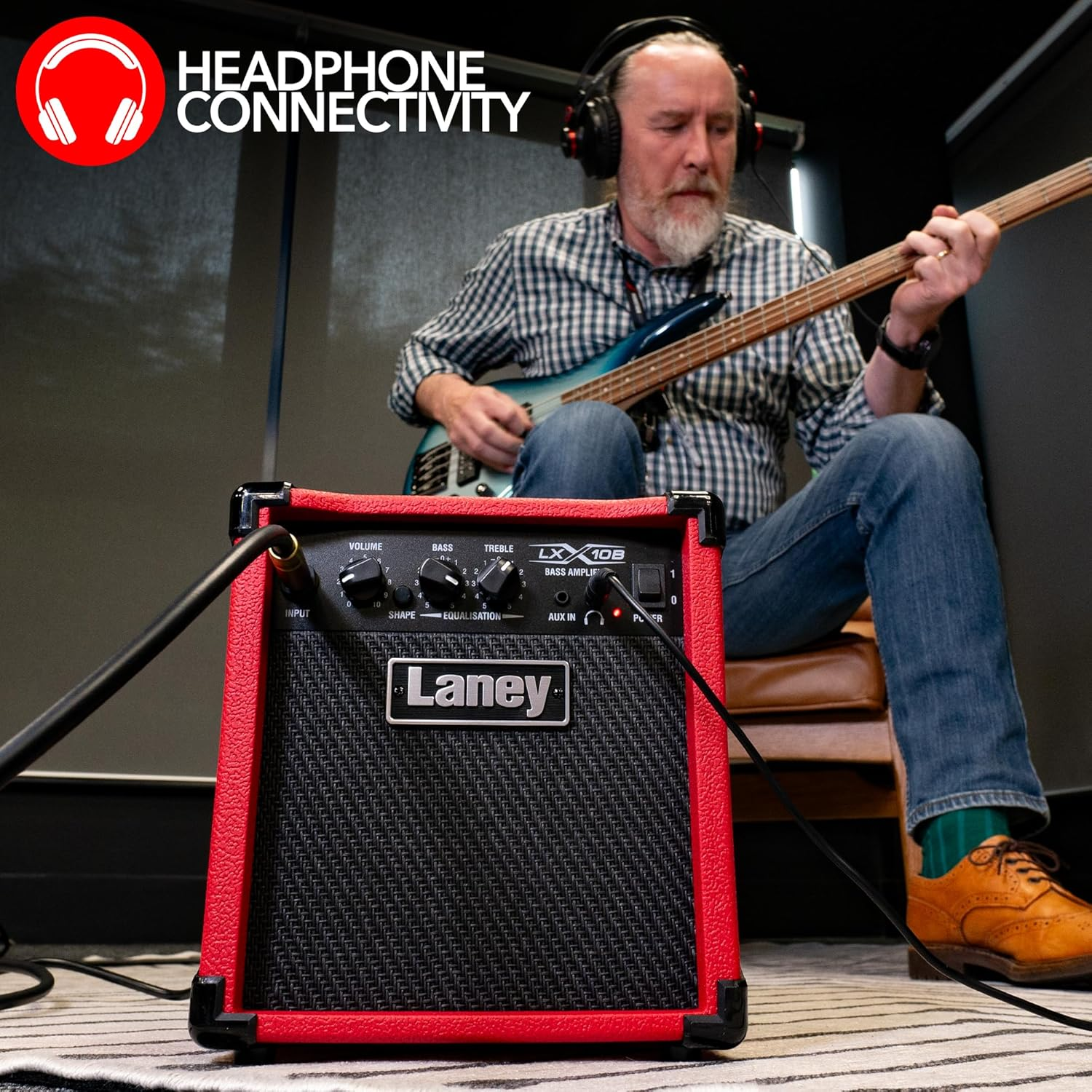Laney LX10B LX Series - Bass Guitar Amp - 10 Watt - Red, LX10B-RED image number 5