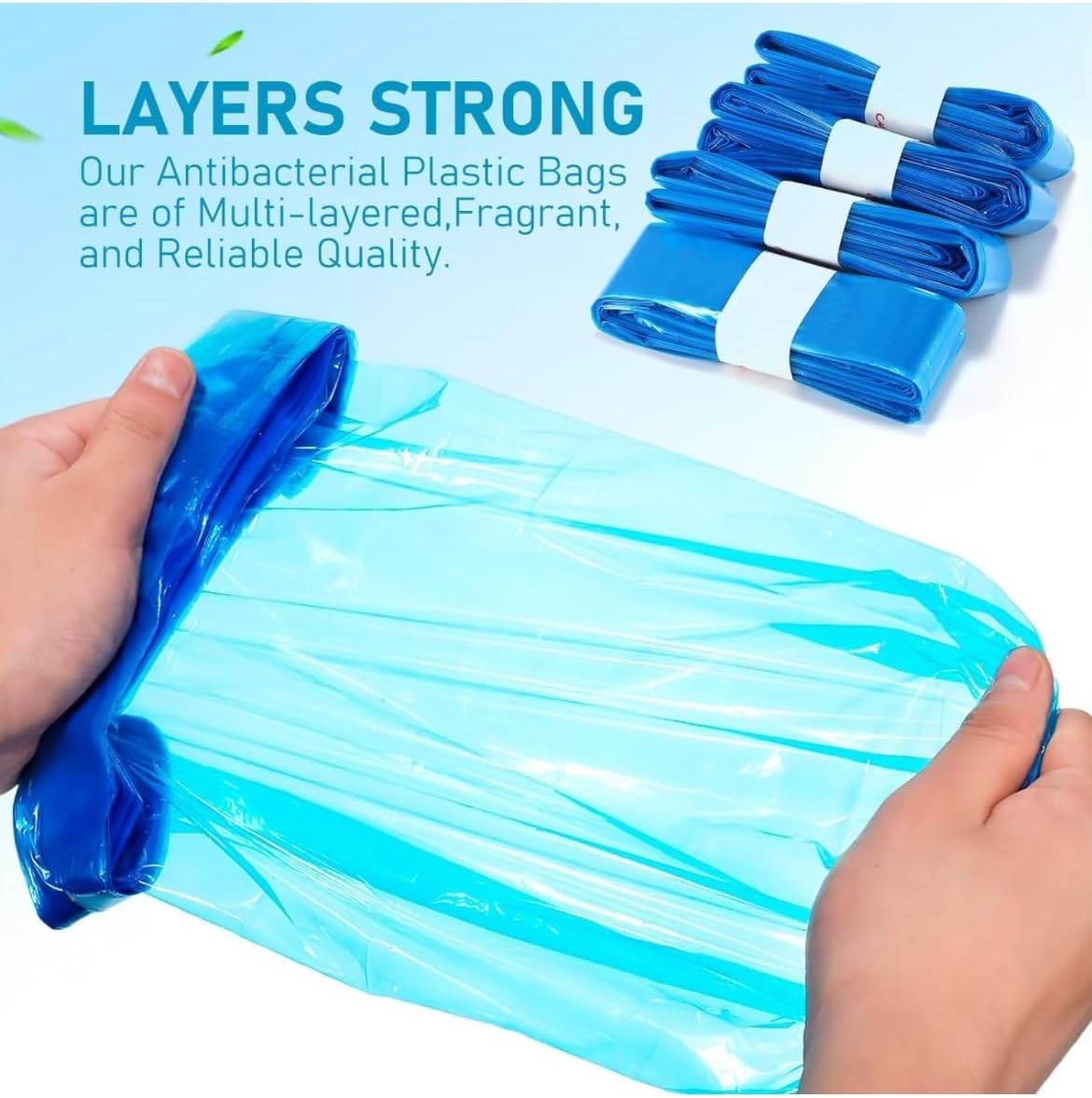 4 Pack Nappy Bin Refills, 6.5M Each, Locksmell, Refill Bags, Diaper Bin Pail Disposal Bags, Compatible with Angelcare and Spross Diaper, and All Other Bins image number 5