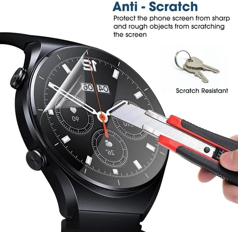 Nvskvd Screen Protector for Garmin Venu 2, Pack of 6 Hydrogel Film Clear HD Soft TPU Screen Protector TPU Hydrogel Film image number 6