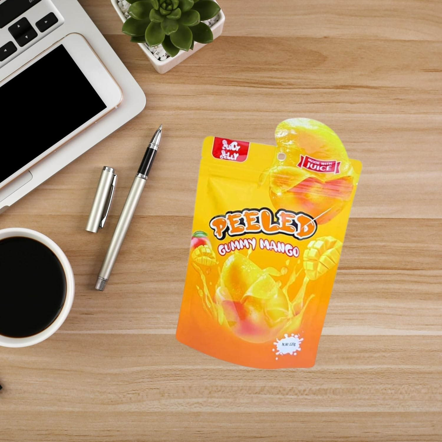 Juicy Jelly Peeled Gummy Mango 120G - 2 Pack 93009002277566-9309002277566 image number 2