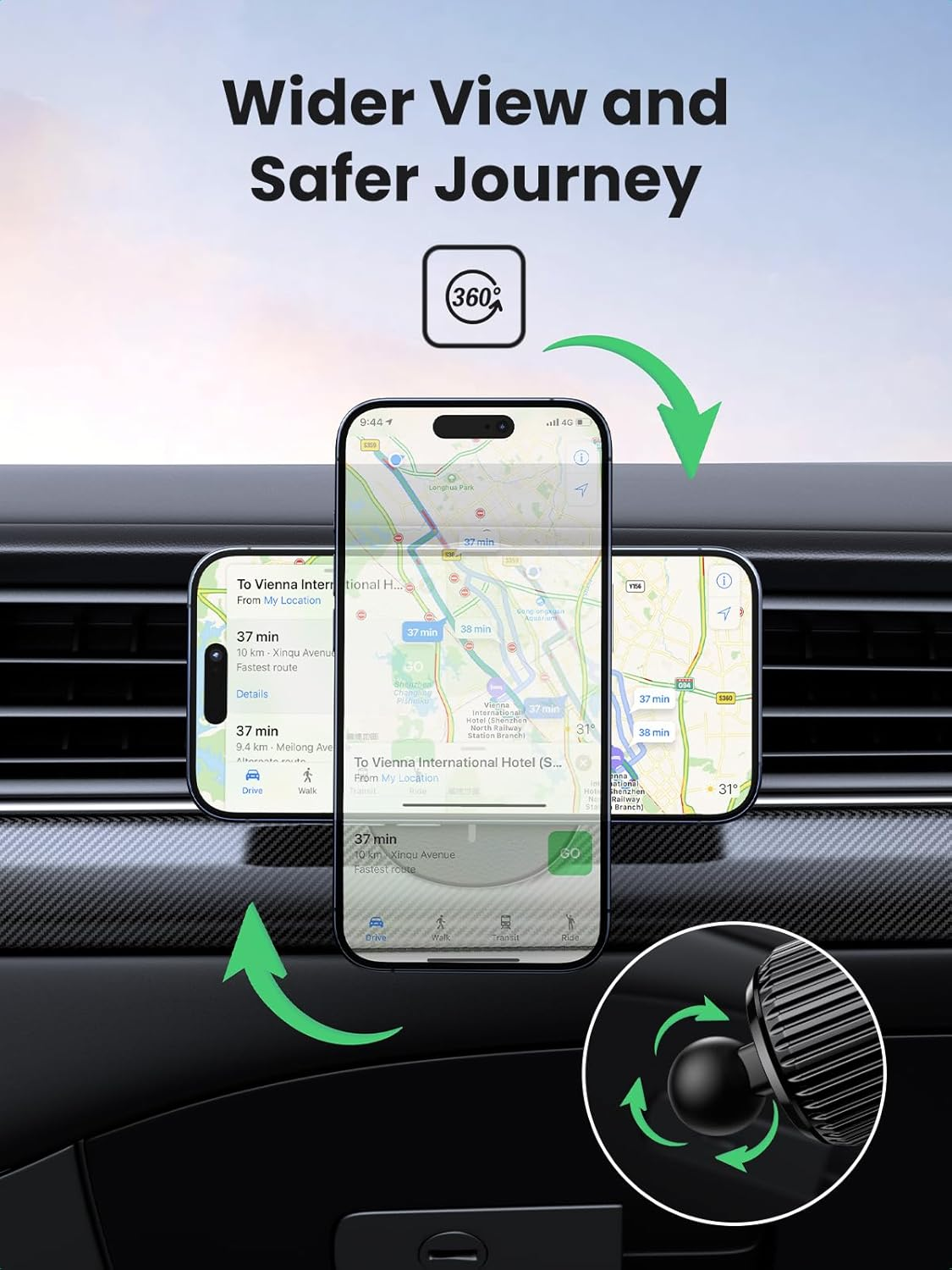 UGREEN Magsafe Car Mount Charger image number 4