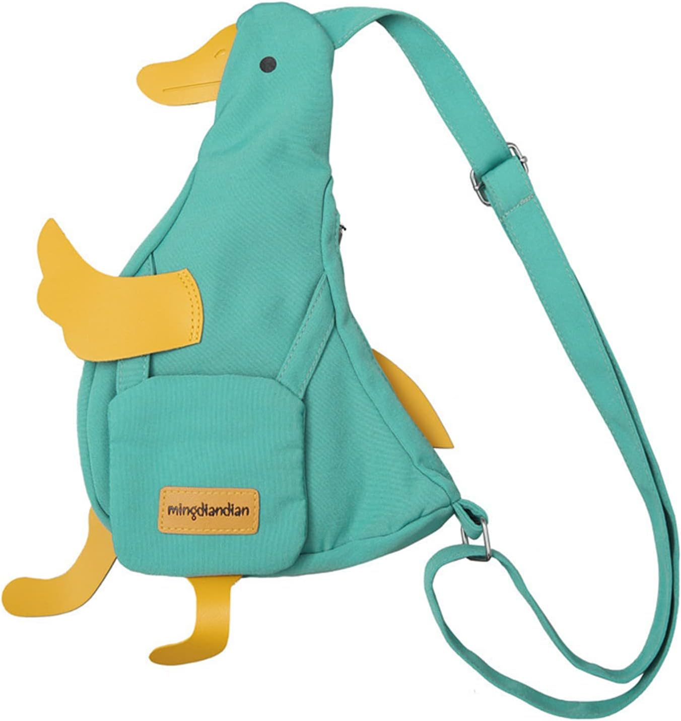 Kawaii Duck Purse Unisex Funny Animal Shoulder Bag Cute Cartoon Chest Wallet Novelty Bag Unique Canvas Messenger Bag