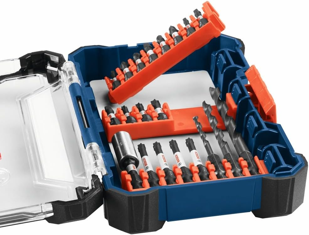 Bosch 48 Pcs. Professional Impact Tough Modular Screwdriver Bits Set (Long Life, Xtended Torsion Zone, in Tough Case, Tilt-In/Tilt-Out, with Magnetic Holder Accessories for Drills & Screwdrivers) image number 5