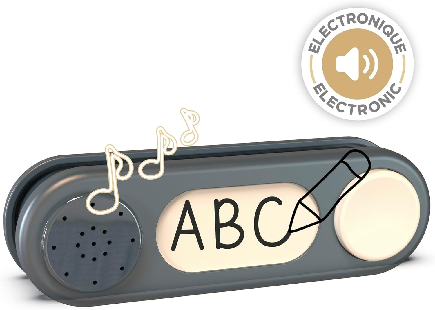 Smoby - 810917 Electronic Doorbell - Smoby - Outdoor Home Accessory - Suitable for Ages 2 and above - Grey image number 5