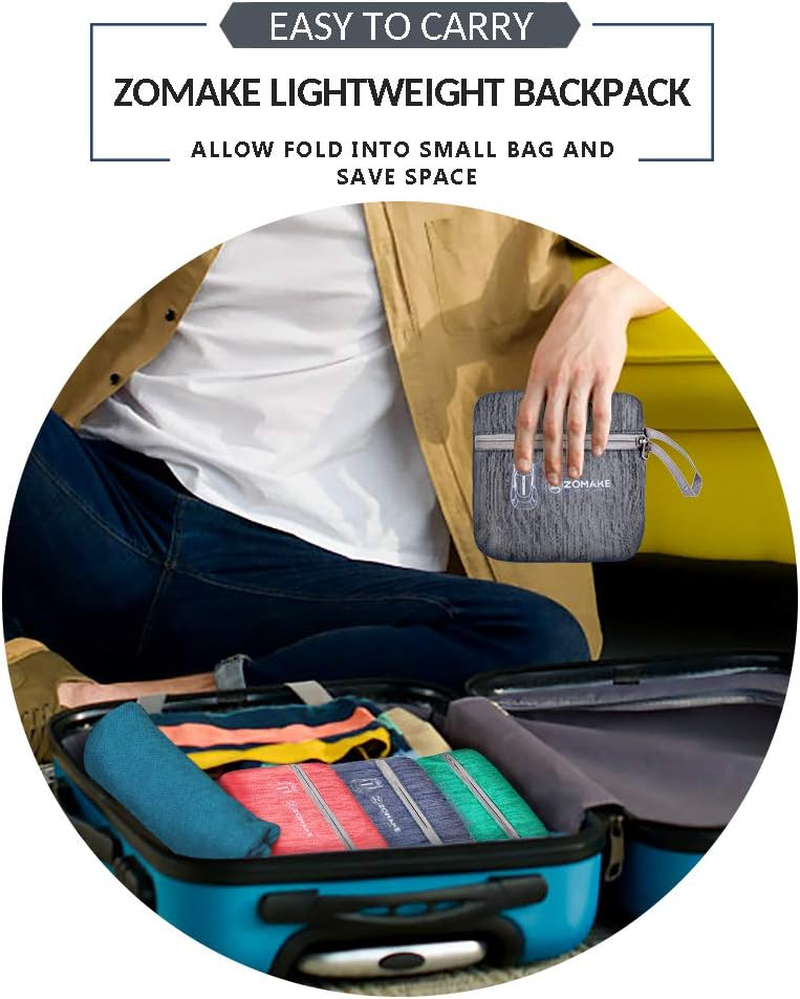 ZOMAKE Foldable Backpack 25L - Lightweight Folding Backpacks Packable Hiking Daypack for Travel Hiking Outdoor Camping image number 1