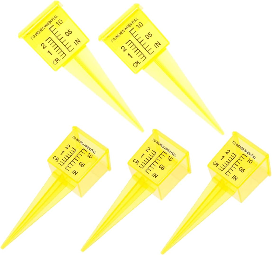 SEWOART Rain Gauges Outdoors Sprinkler Cups 5 Pack Rain Measure Gauge for Yard Garden Water Gauge image number 6