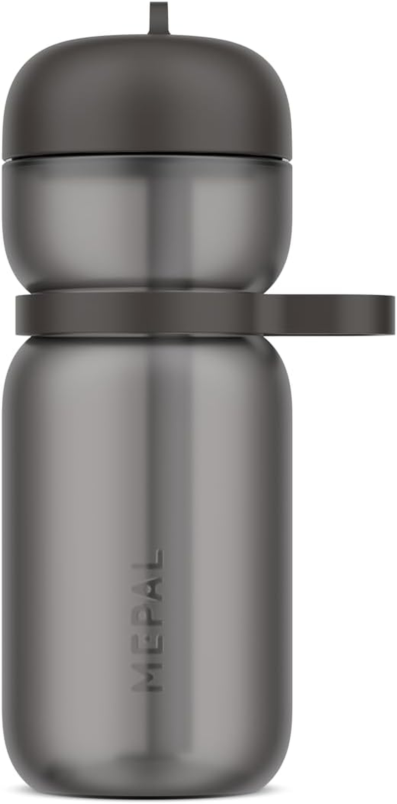 Mepal - Flip Sport Water Bottle - Leak-Proof (When Closed) - Comfortable Carry Handle - Built-In Straw - Water Bottle - 600 Ml - Graphite Black image number 1