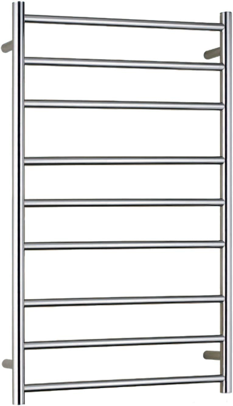 Viviendo Polished Premium Stainless Steel Electric Heated Towel Rack - 9 Bar 106Cm Chrome image number 3