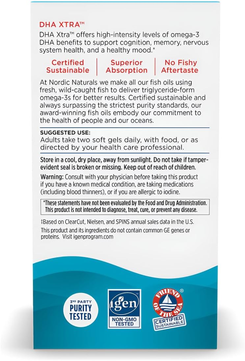 Nordic Naturals DHA Xtra Strawberry 60Ct image number 4